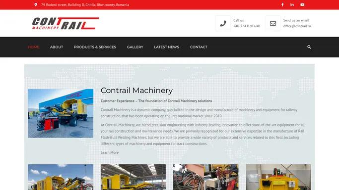 Contrail Machinery Solutions | Contrail Machinery