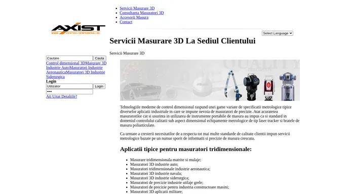 Control Dimensional - Servicii Masurare 3D La Sediul Clientului