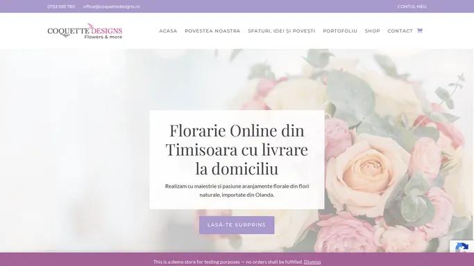 Florarie Online Timisoara - Coquette Designs