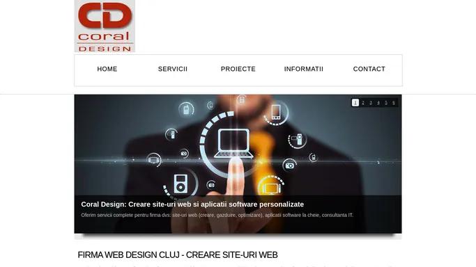Firma Web Design Cluj - creare site-uri web - Coral Design Cluj Napoca
