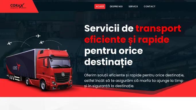 Firma de transport Oradea - Corax International