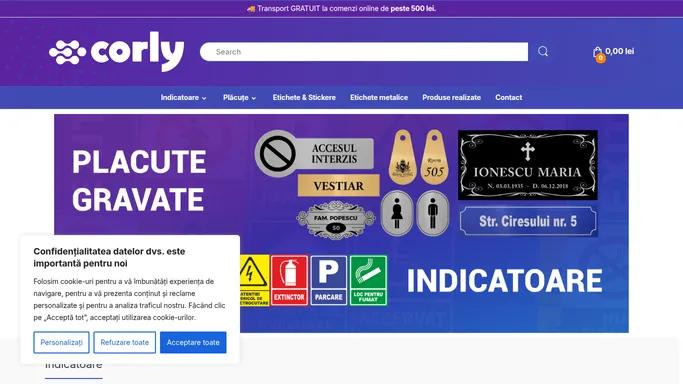 Indicatoare de securitate si psi Placute Gravate personalizate - CORLY.ro
