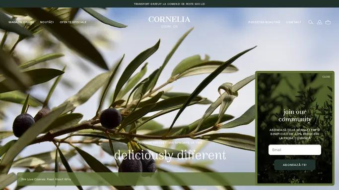 Cornelia Olive Oil – Deliciously Different