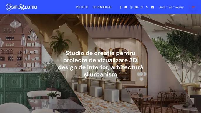 Cosmograma Studio – Design interior si rendering 3D