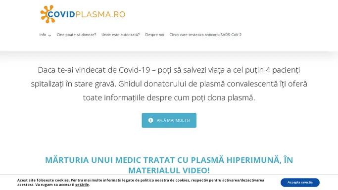 Covidplasma.ro - O initiativa BPHD