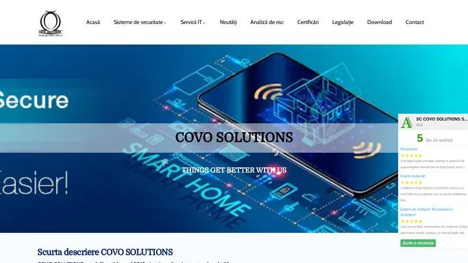 COVO SOLUTIONS Website