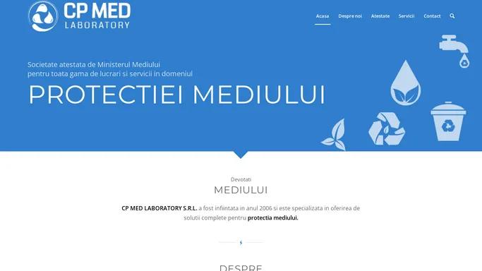 CP Med Laboratory – Solutii complete pentru protectia mediului