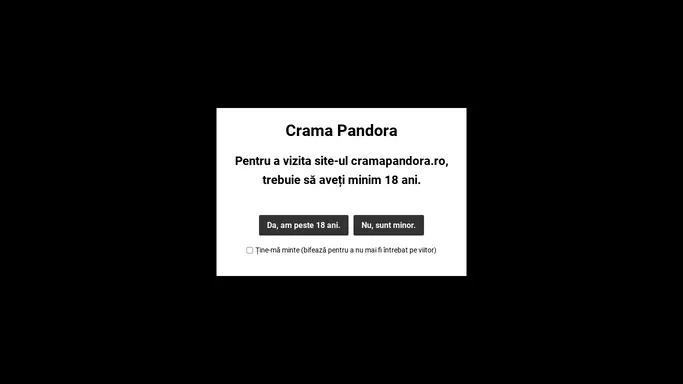 Age Verification - Crama Pandora