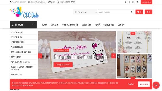 CRC STUDIO - Invitatii, personalizare, printare, productie publicitara Tipografie digitala