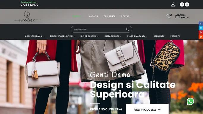 Genti si Esarfe Online Femei - Eleganta si Stil la Creadora