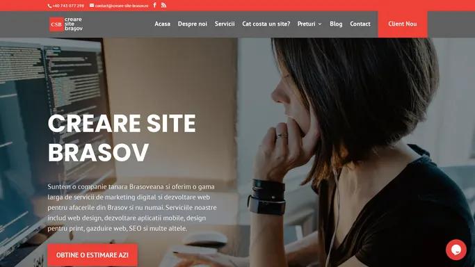 Creare Site Brasov - Servicii de webdesign si grafica publicitara