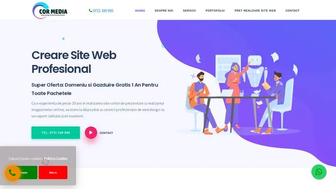 Creare Site Web Prezentare | Realizare Website Profesional