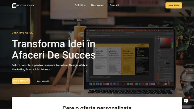 Creative Click - Solutii complete pentru prezenta ta online.