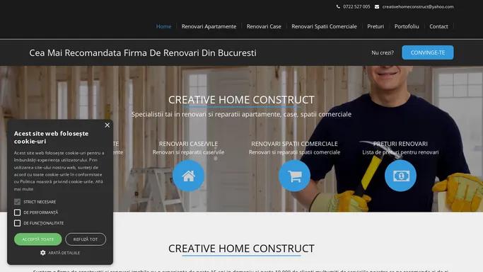 Renovari & Constructii Bucuresti - Creative Home Construct