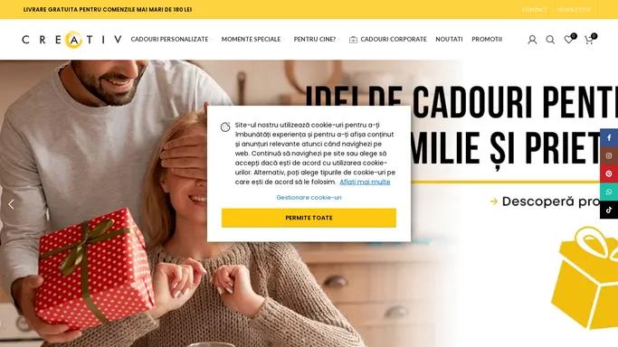 Cadouri personalizate | Gama variata | Livrare rapida - Creativ Gift