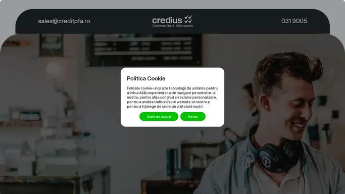 Credit PFA online: Solutii Financiare Rapide la Credius