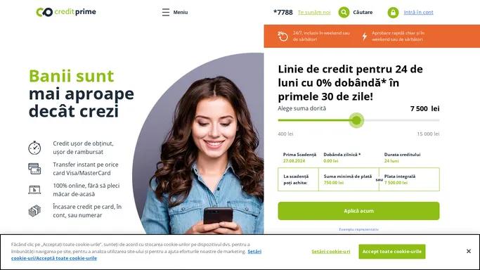 Credit online rapid - pana la 15000 lei • Imprumut online fara adeverinta, fara comisioane ✅