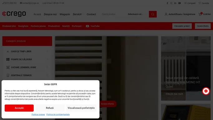Crego - Magazin instalatii termice si sanitare