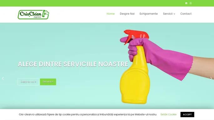 Cris Clean Express – Pentru o curatenie luna!