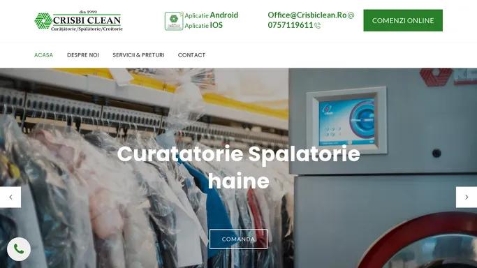 CRISBI CLEAN - Spalatorie si Curatatorie Ecologica, Curatatorie Chimica, Dry Cleaning, Renzacci