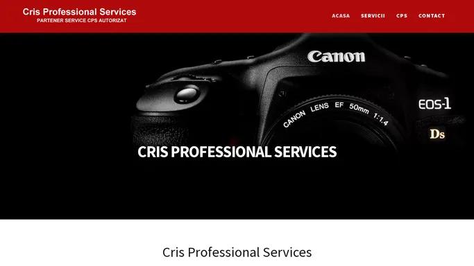 Cris Professional Services - service Canon foto/video autorizat