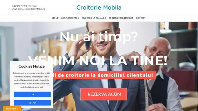 Servicii de croitorie cu deplasare la domiciliul clientului