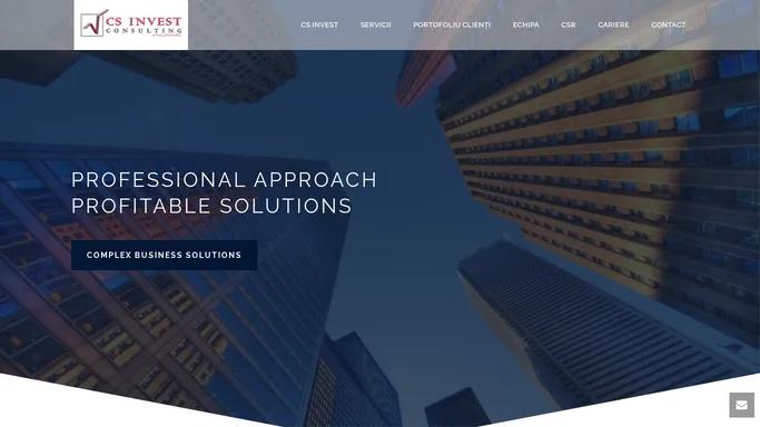 CS Invest Consulting – Solutii Profitabile