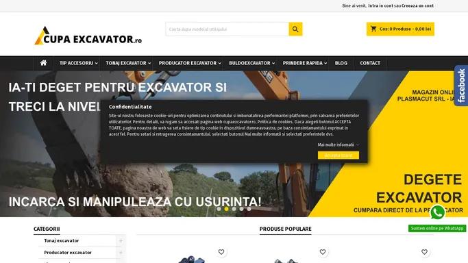 Cupe excavator care nu te lasa la greu! - Magazin online