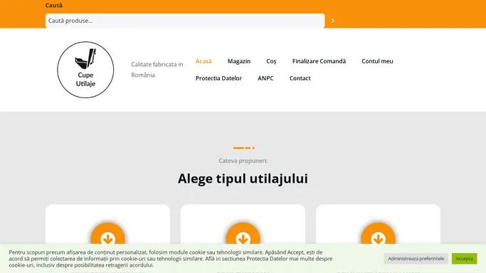 Cupe Utilaje Constructii -