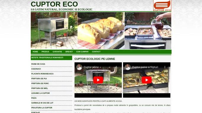 Cuptor eco :: cuptor paine, cuptor cozonaci, cuptor friptura, cuptor traditional, cuptorul bunicilor