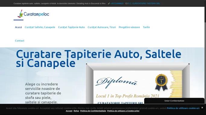 Curatare Tapiterie si Canapele pe loc, Detailing Auto Bucuresti