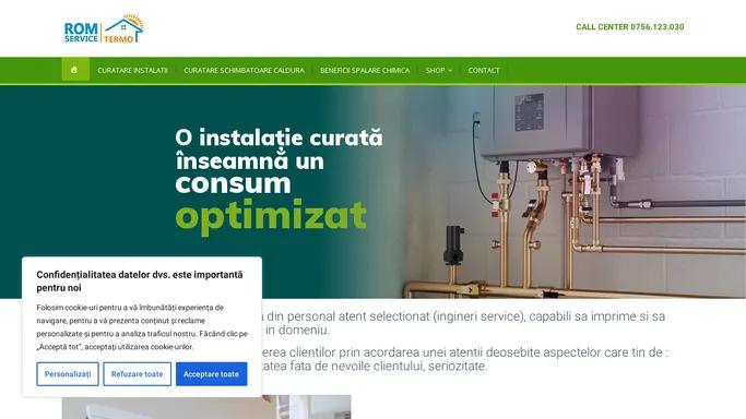 Curatare instalatie termica Bucuresti & Ilfov