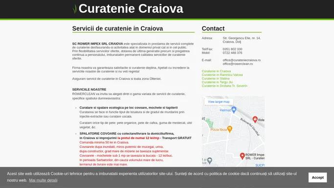 Curatenie Craiova | Servicii de curatenie in Craiova, Firma de curatenie Craiova - ROWER IMPEX SRL CRAIOVA