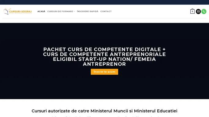 Cursuri autorizate de catre Ministerul Muncii si Ministerul Educatiei. Centrul de formare profesionala SOORAJ. Incepere imediata