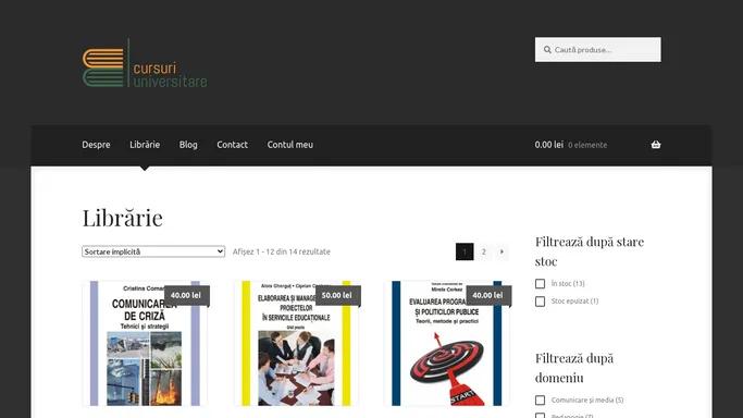 cursuri-universitare.ro – Librarie online de cursuri universitare