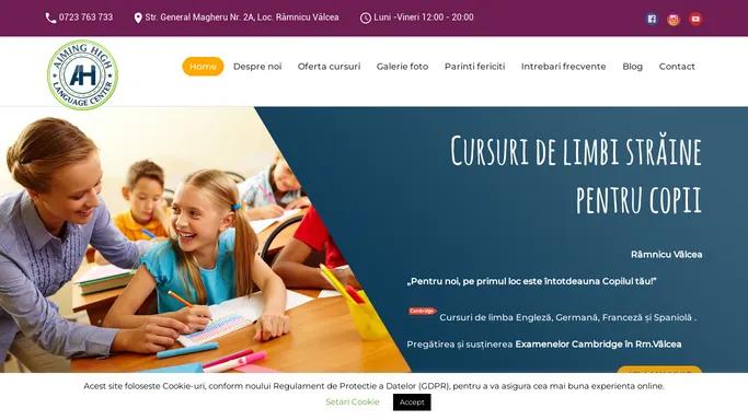 Cursuri de limbi straine pentru copii - Aiming High Language Center