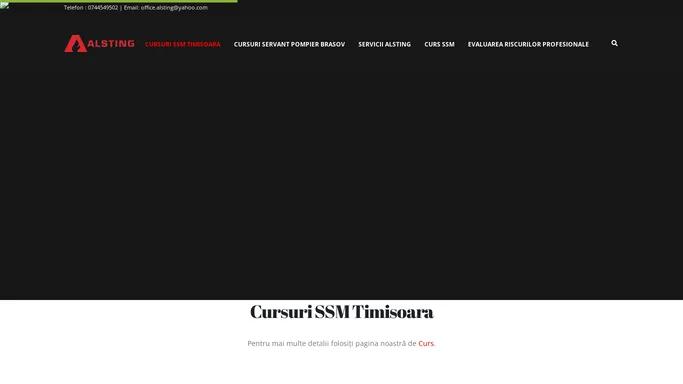 Cursuri SSM Timisoara - Cursuri SSM - Alsting