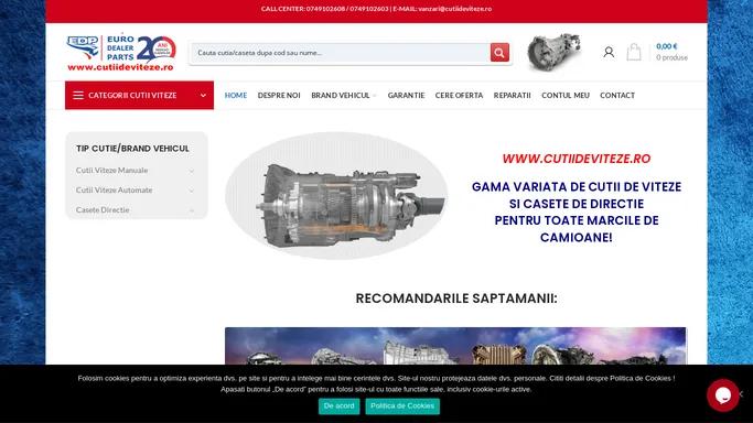 Cutii de viteze camioane - Cutii de Viteze Camioane e-Shop