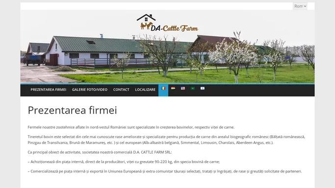 D.A Cattle Farm – Ferma Zootehnica