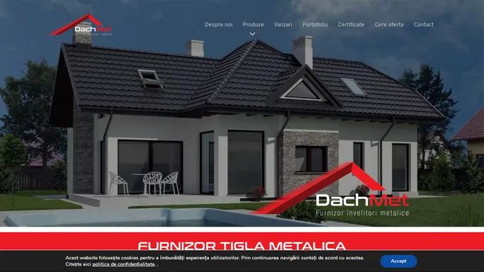 Furnizor tigla metalica - Acoperis tigla metalica - Invelitori metalice