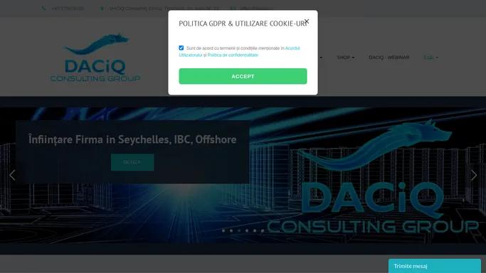 DACiQ - The deal maker. Consultanta in Afaceri. Scale-up. Traininguri de specialitate.