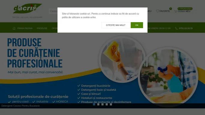 Produse de curatenie profesionale - Dacris94.ro