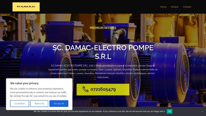 Damac Electro Pompe - Bobinaj Motoare Electrice si Pompe