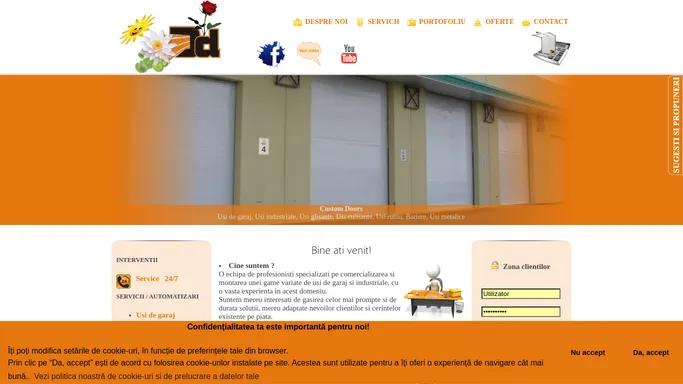 Custom Doors | Usi industriale, Usi rezidentiale, Bariere, Automatizari, Servis.