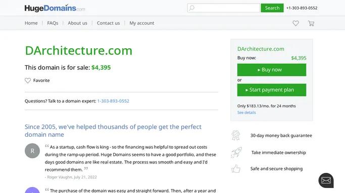 DArchitecture.com is for sale | HugeDomains