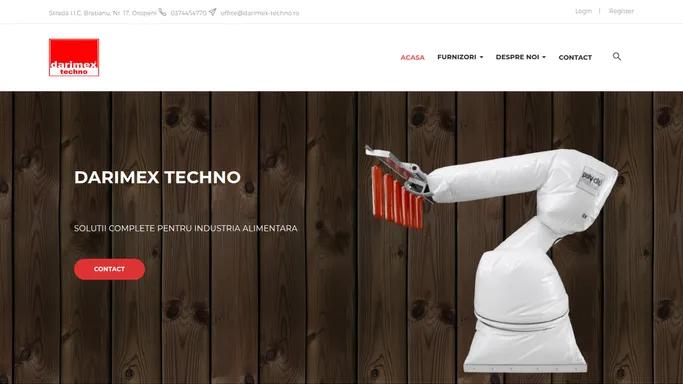 Darimex Techno - Solutii complete pentru industria carnii