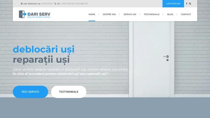 deblocari usi Cluj, reparatii usi Cluj, montaje usi mtalice