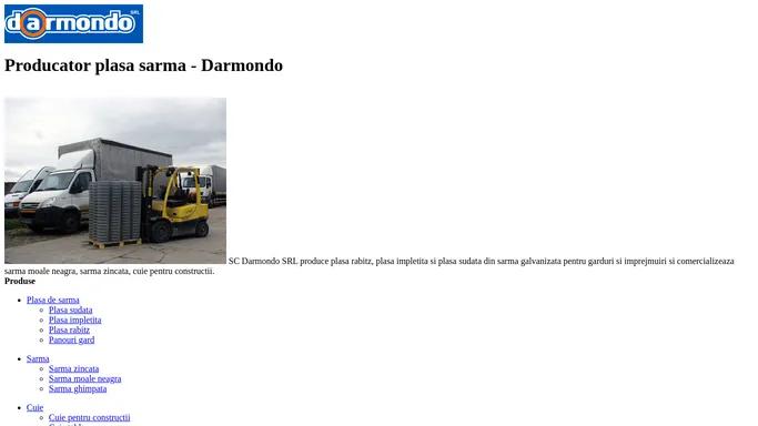 Producator plasa sarma - Darmondo