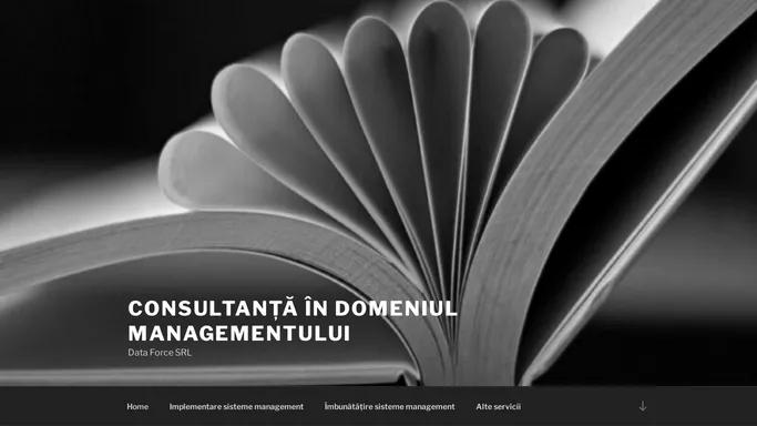 Consultanta in domeniul managementului – Data Force SRL