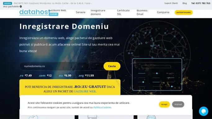 Gazduire Site Web | Servere VPS | Hosting SSD | Domeniu Gratuit | datahost.ro